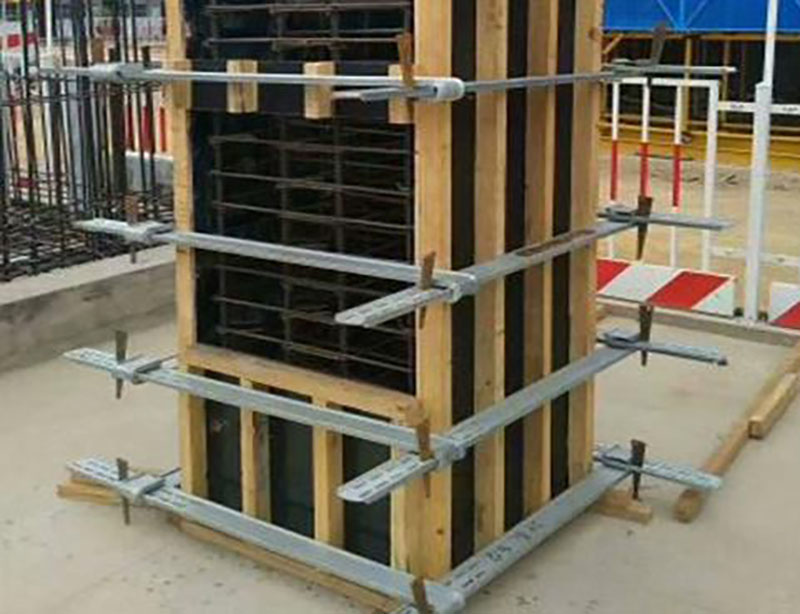 8#钢方柱子加固件价格优惠更节省临沂生产厂家金永建筑科技