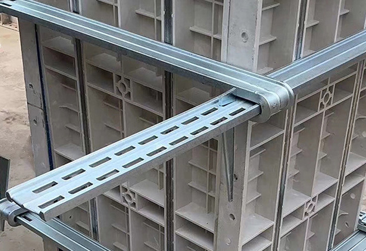 钢制方柱子加固件是什么周转次数高金永建筑科技